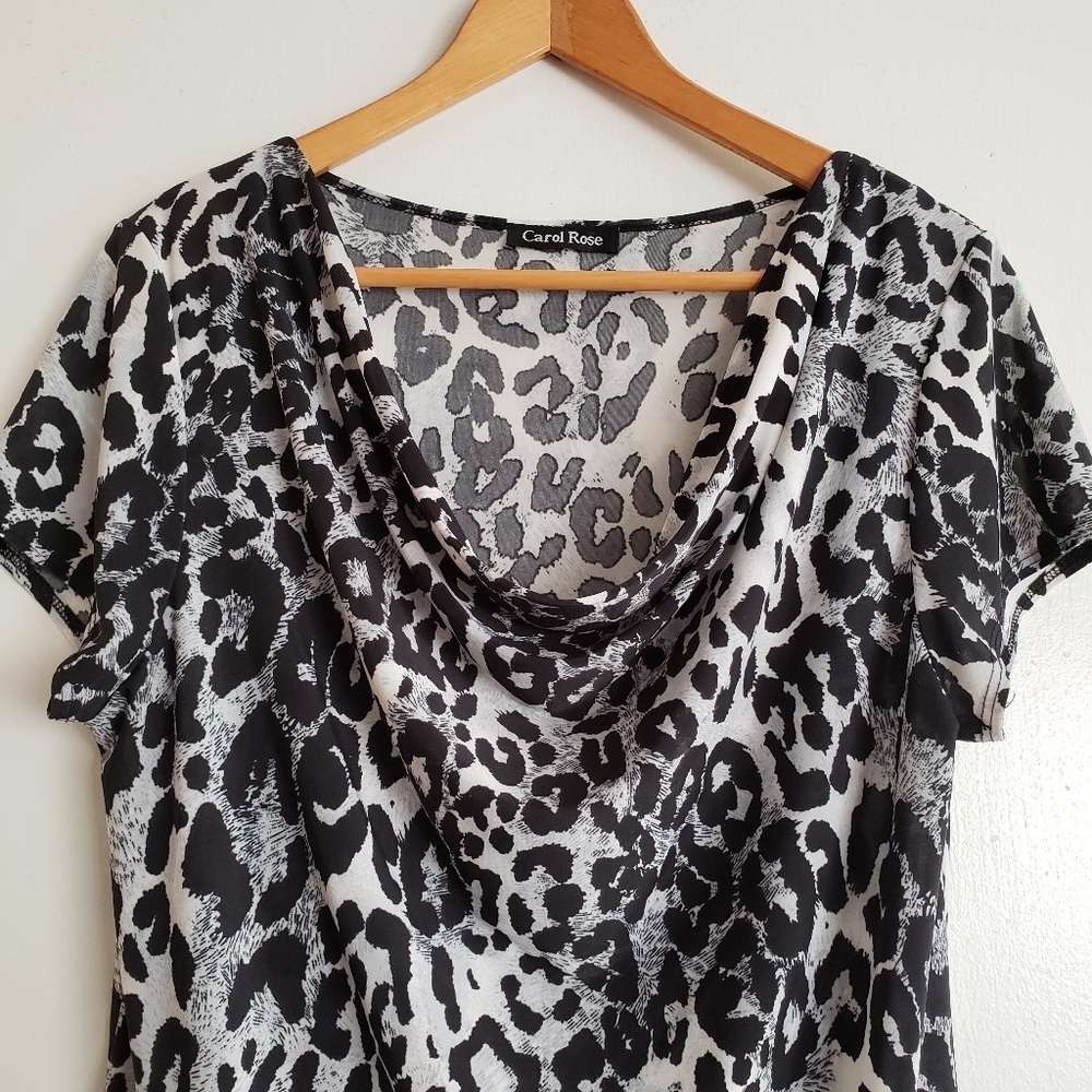 Carol Rose Leopard print blouse